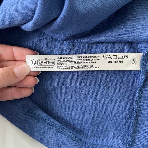 Free People Beach Nichola Sleeveless Romper Dress in Indigo Blue, Size Medium - Picture 10 of 11